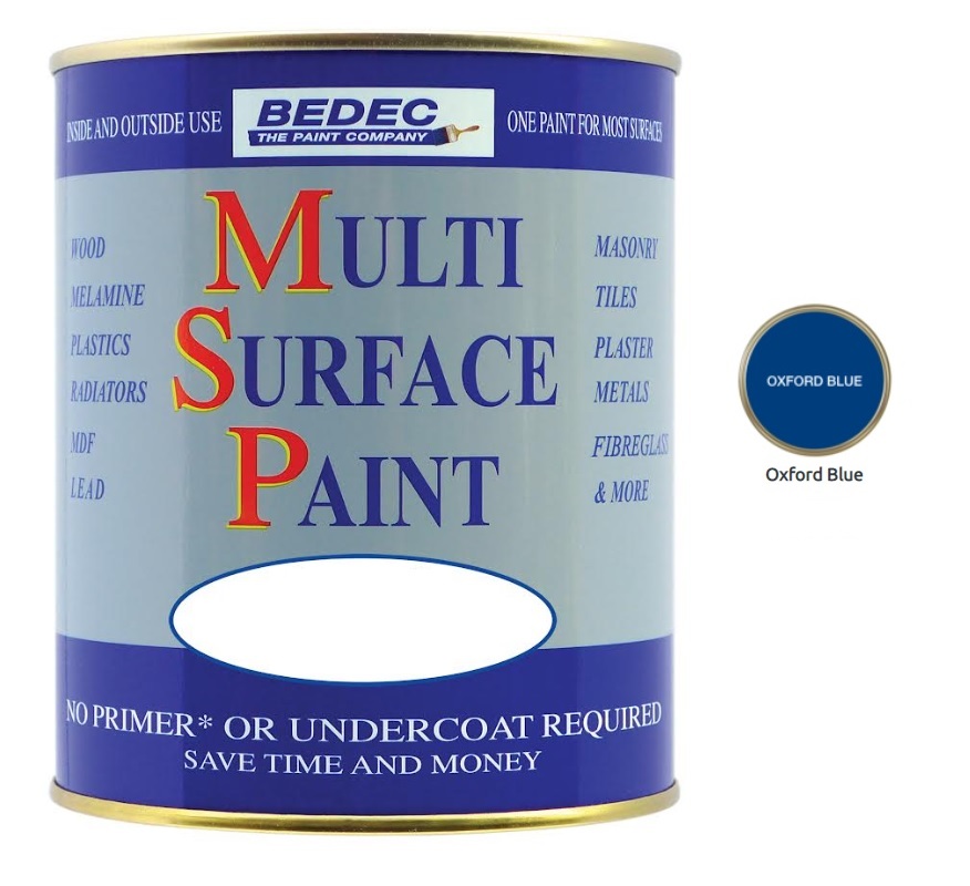 Bedec Multi Surface Paint Soft Gloss Oxford Blue 250ml for sale online eBay